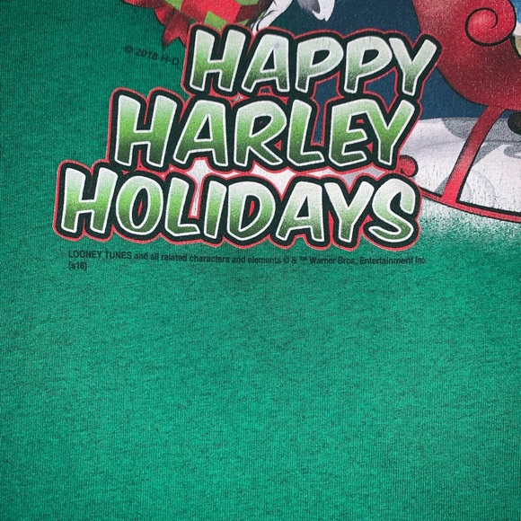 Harley Davidson Looney Tunes Happy Harley Days Christmas Shirt - Picture 3 of 6